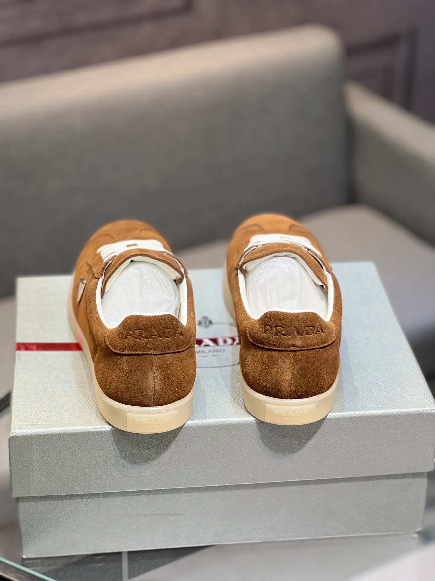 Men's shoes 💰540 [PRADA] Men's shoes are popular in the counter, official website synchronization, 1 high-quality shipment ✔️ Original frosted cowhide + cowhide lining, 1🆚1 replica, original sole, 38-45 (45 customized, non-refundable)